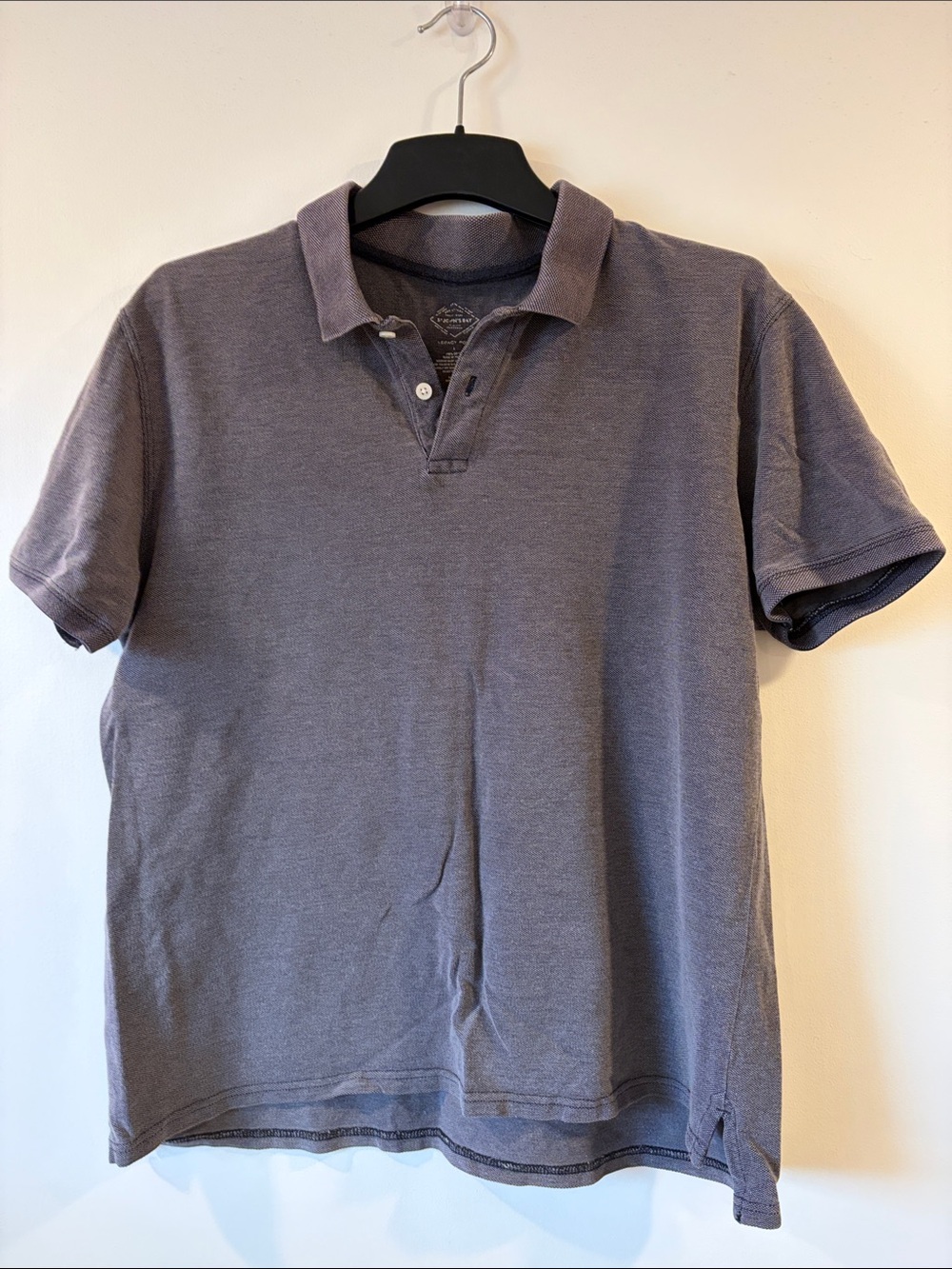 Men's Short Sleeve Polo Shirt in Faded Lavender